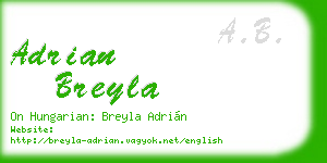 adrian breyla business card